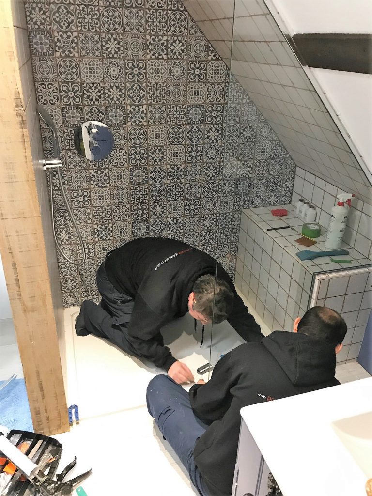 Our installation team hard at work