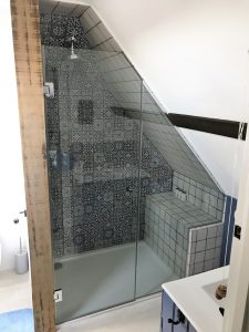 Completed shower screen in Polegate